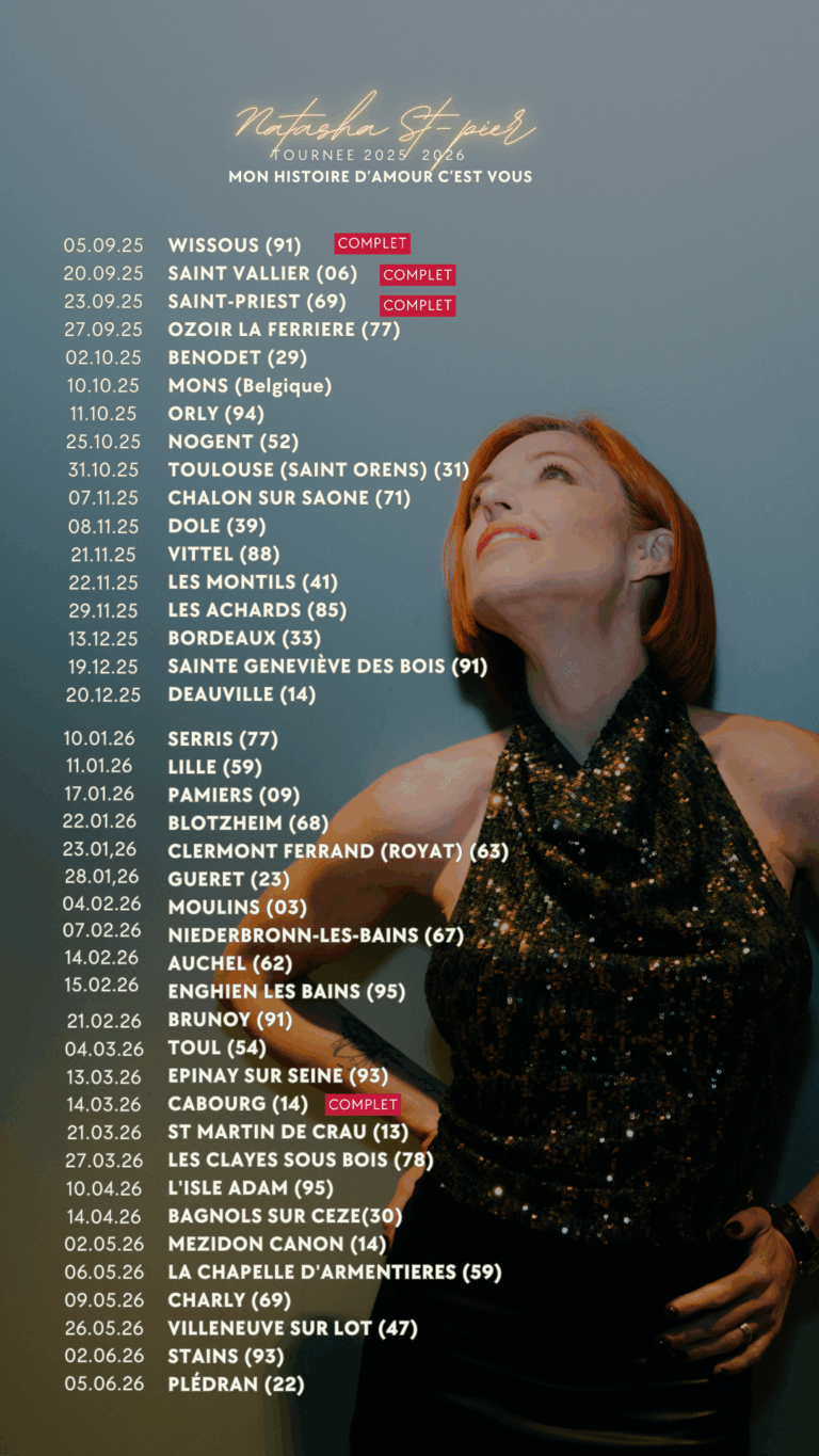 Dates tournée Natasha St pier
